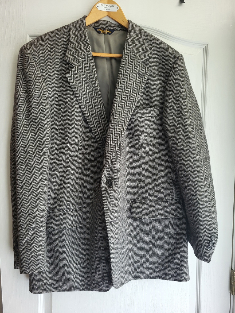 Brooks Brothers Gray Herringbone Sport Coat